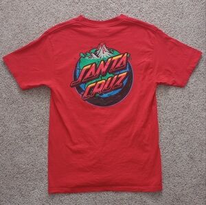 Red Santa Cruz Volcano T-shirt